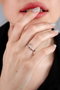 Heliophilia Silver Anillo de Zirconio Plateado Ajustable